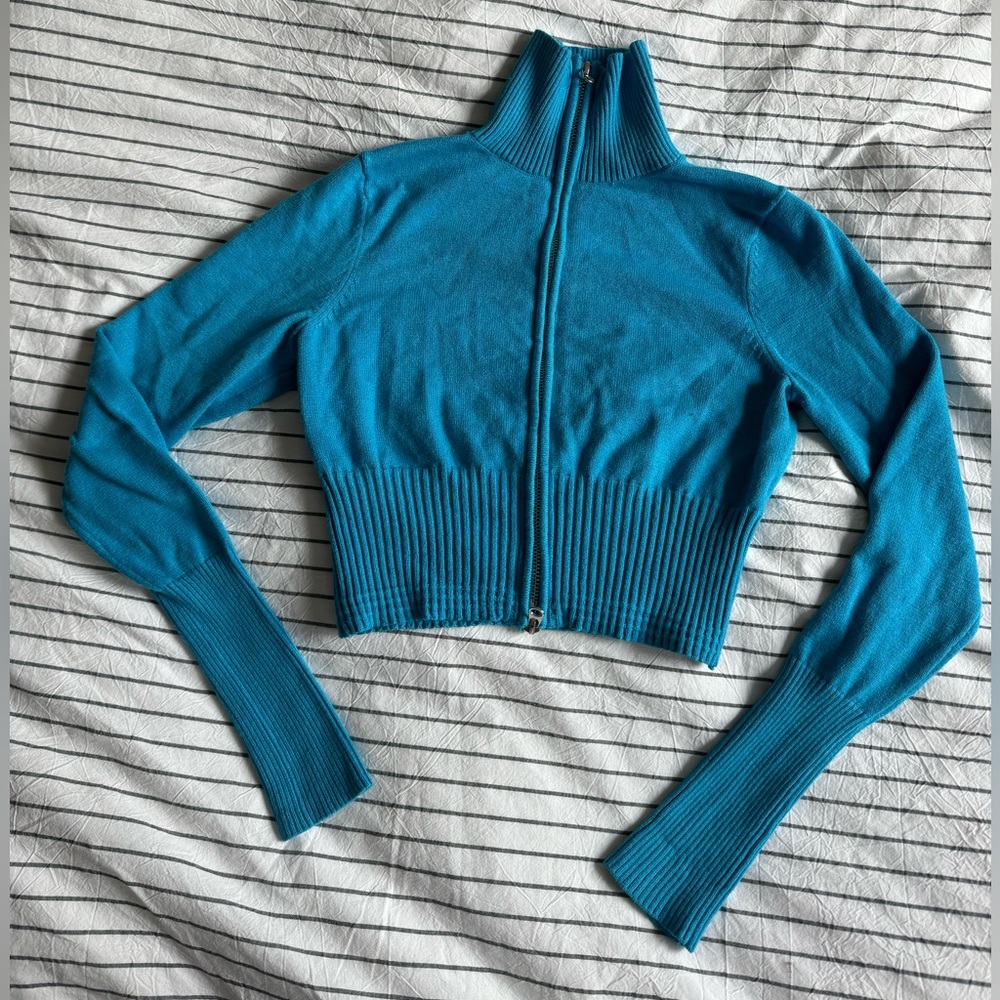 UO Everleigh Two-Way Zip-Up Cardigan — worn once